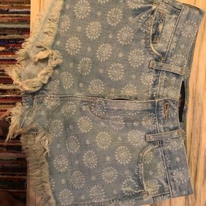 Boho Jean Shorts